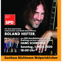 Der SPD-Kreisverband Erding lädt am Sonntag, den 1. März, um 18 Uhr